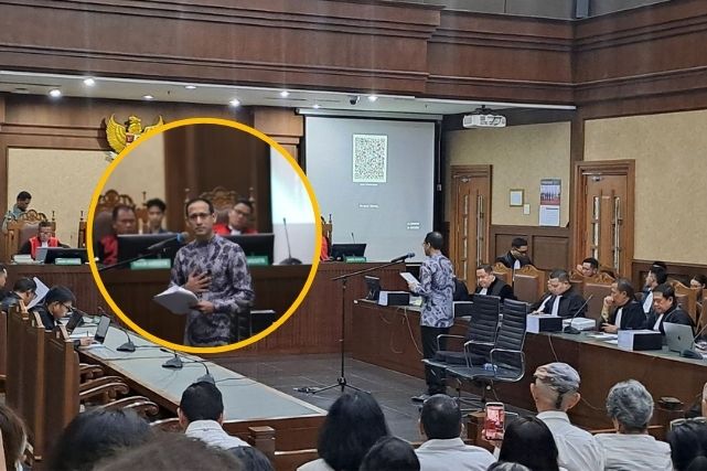 Nadiem Bacakan Pleidoi Kasus Chromebook, Sampaikan Terima Kasih kepada Prabowo, Jokowi hingga Megawati