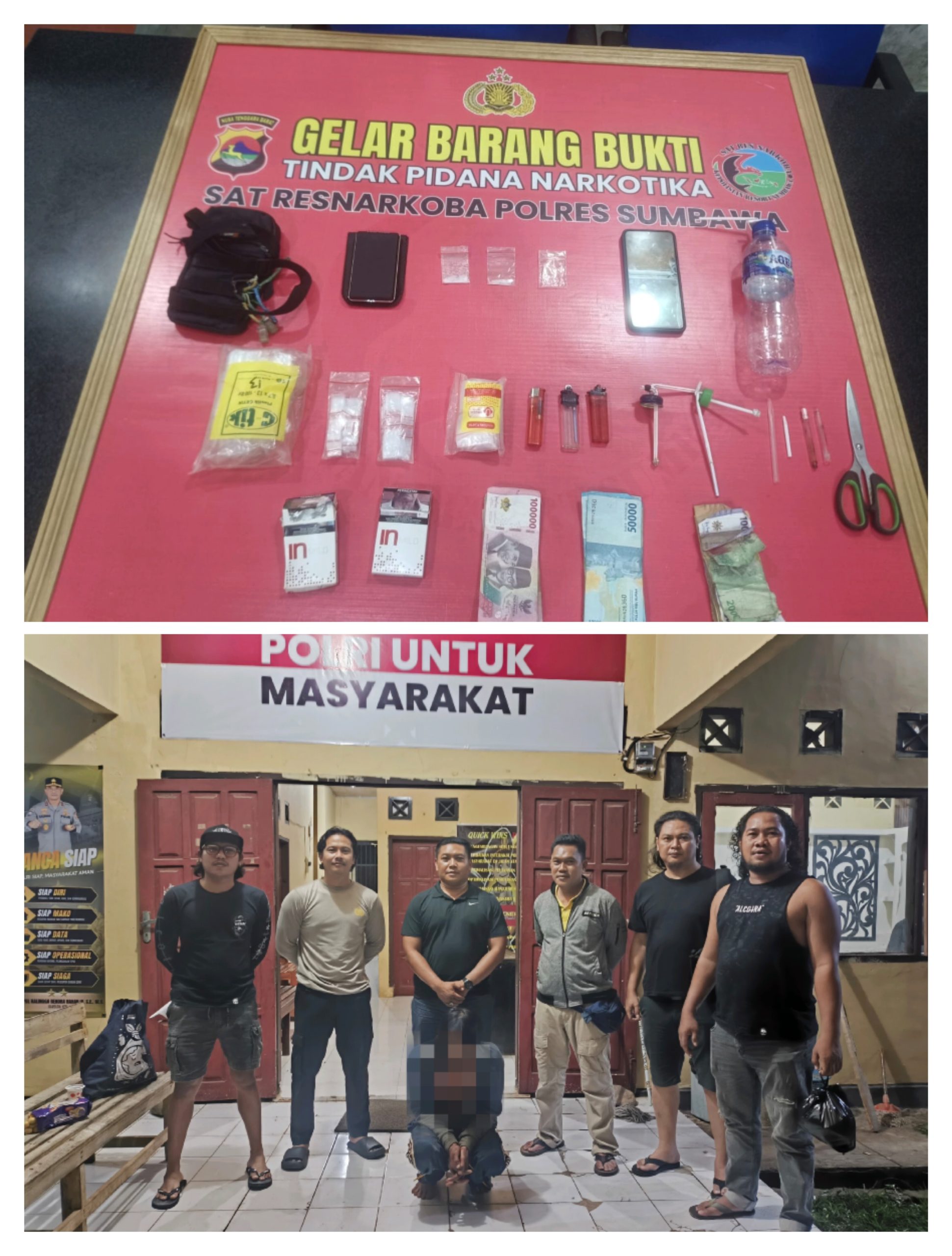 Polsek Labangka Gerebek Rumah Terduga Pengedar, Sabu dan Timbangan Digital Diamankan